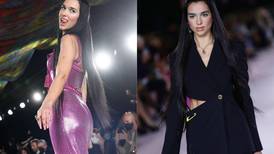 Dua Lipa debutó como una espectacular modelo en desfile de Versace