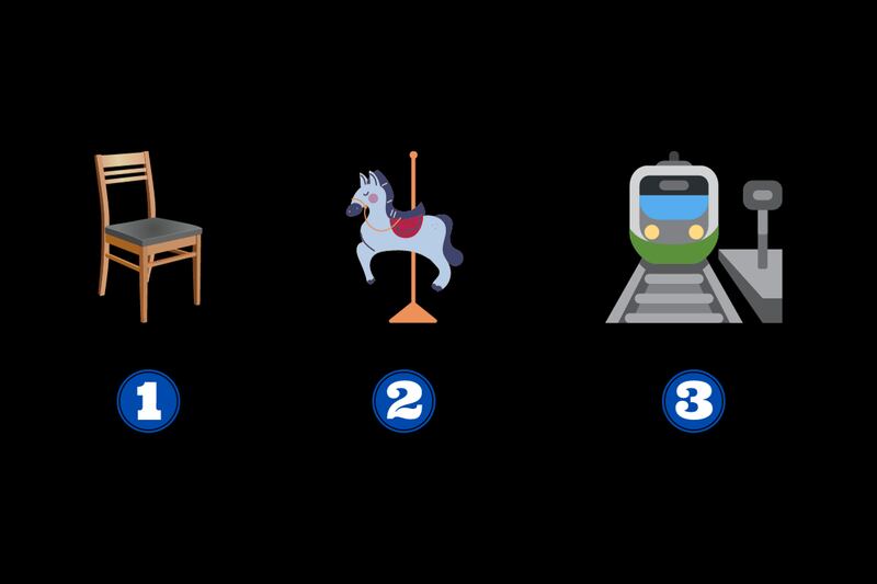 En este test de personalidad hay tres opciones: una silla, un caballo de carrusel y un tren.