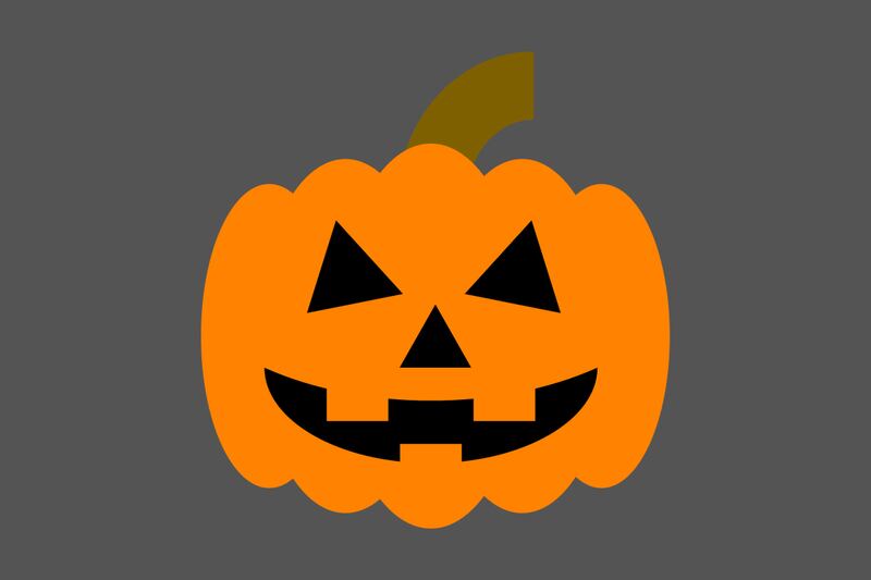 En este test visual se ve una calabaza de Halloween en el centro, con un fondo gris.
