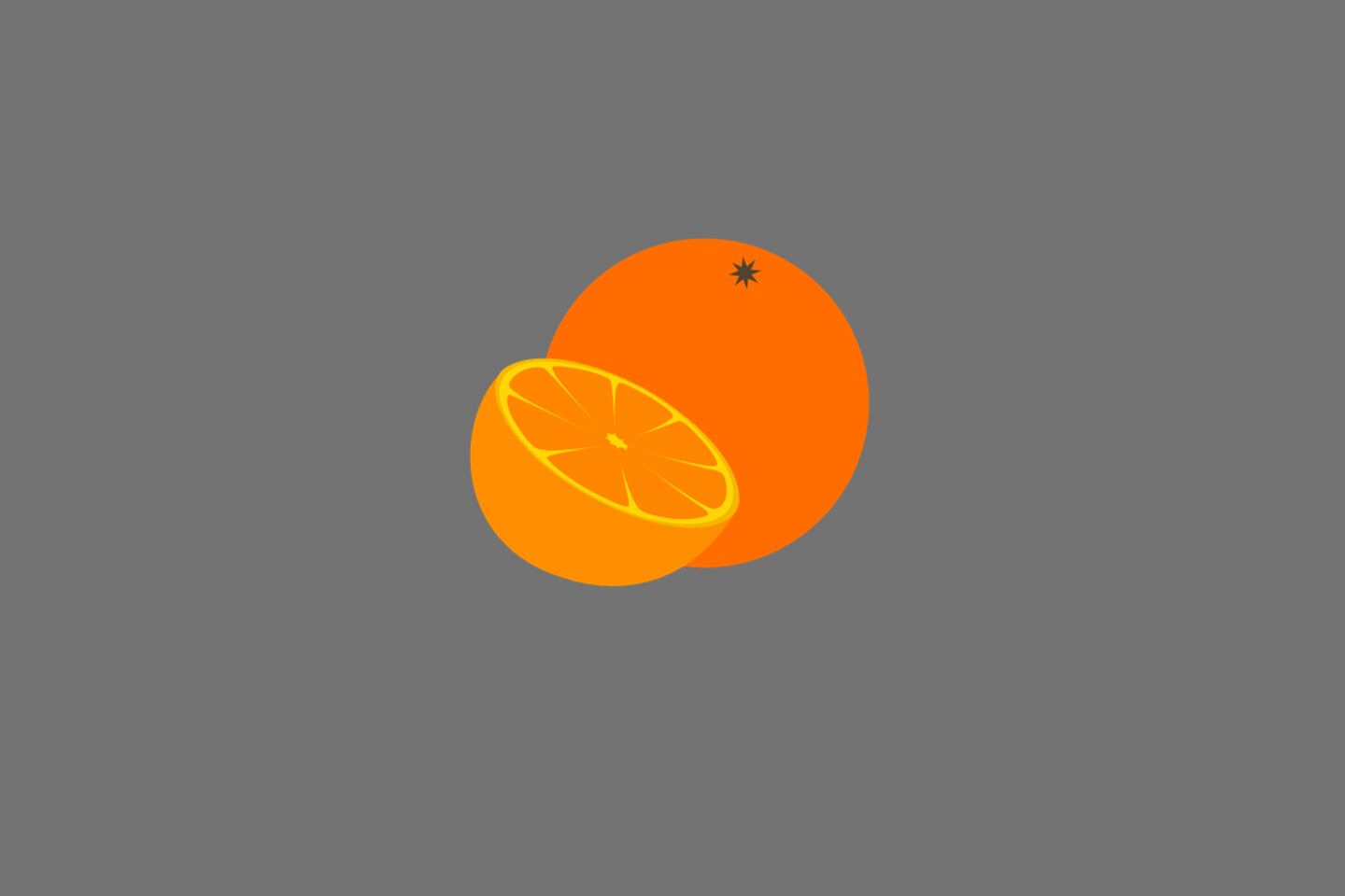 En este test visual se ve una naranja, que era la fruta escondida detrás de la canasta.