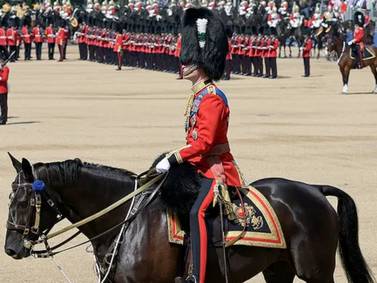 Príncipe William encabeza los ensayos del desfile del cumpleaños del rey Carlos