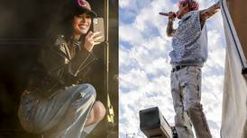 Megan Fox disfrutó como una fan más del show de Machine Gun Kelly en Lollapalooza Chile