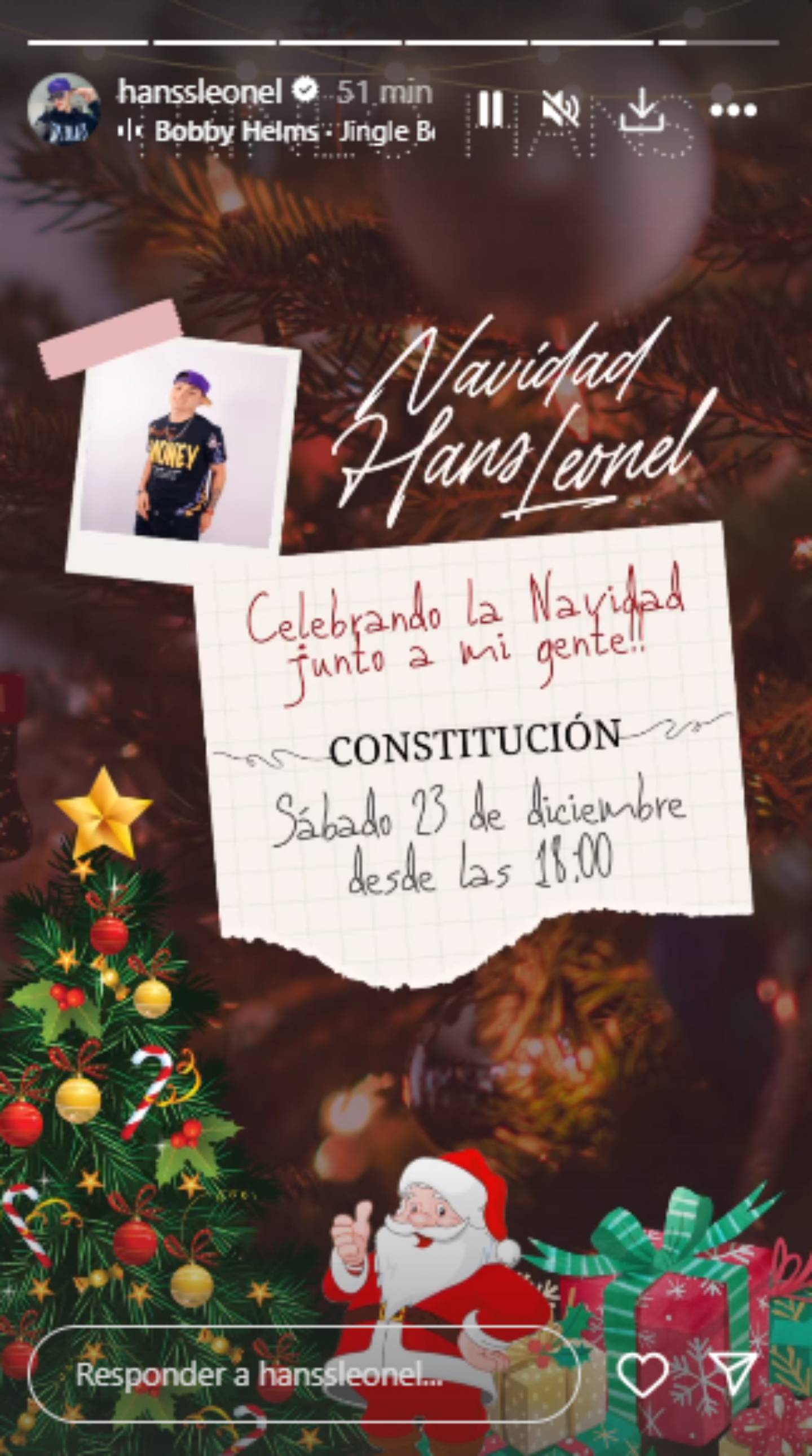 Hans Valdés celebrará Navidad con los niños de Constitución