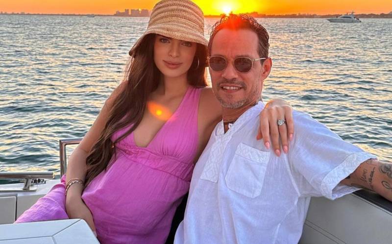 Marc Anthony y Nadia Ferreira anuncian el nacimiento de su bebé