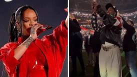 A$AP Rocky es captado disfrutando del show de Rihanna en el Super Bowl y se hace viral