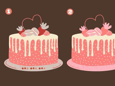 Test Visual: ¡Encuentra las 3 diferencias entre las tortas en solo 4 segundos!