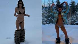 Todas las veces que las Kardashian han usado bikinis en la nieve