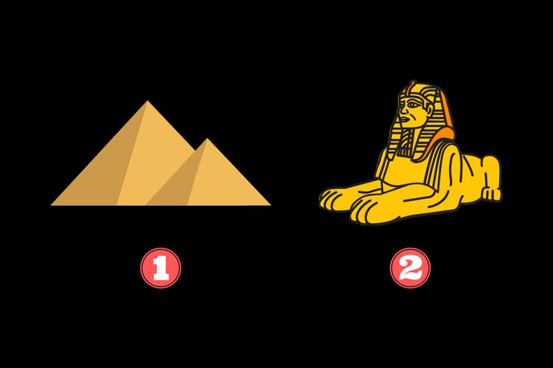 En este test de personalidad hay dos opciones: una pirámide y una esfinge.