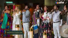 Aída Cuevas, Camila Fernández, Luis R. Conríquez y Carolina Ross cantaron a la Virgen de Guadalupe en Tv Azteca