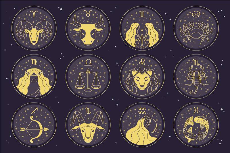 doce signos zodiacales.