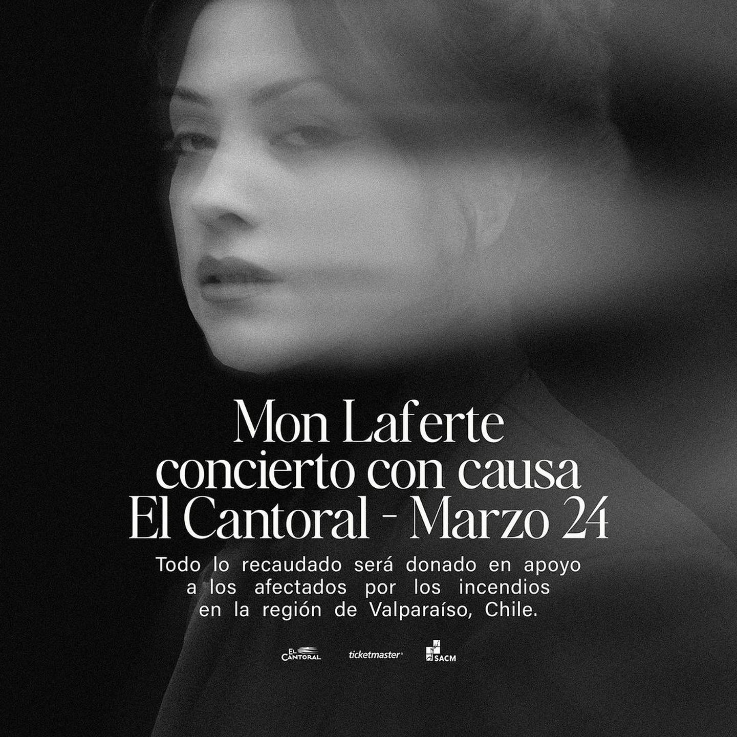 Mon Laferte hará un concierto acústico para recaudar fondos para la Región de Valparaíso.