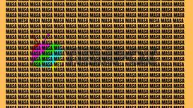 Test Visual: Descubre en el menor tiempo posible las 3 palabras "MESA" en la imagen