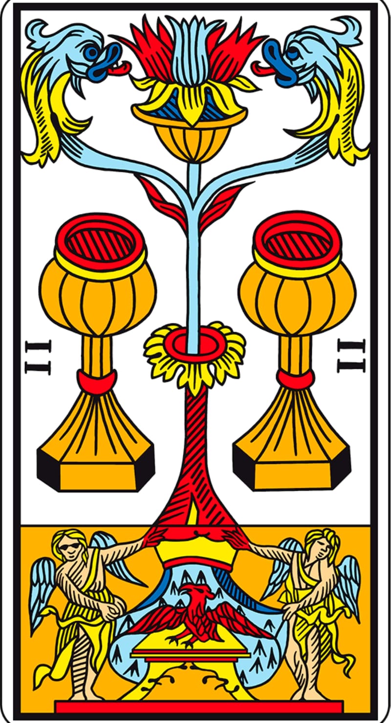 2 de copas del Tarot de Marsella | Foto: EnLaHora