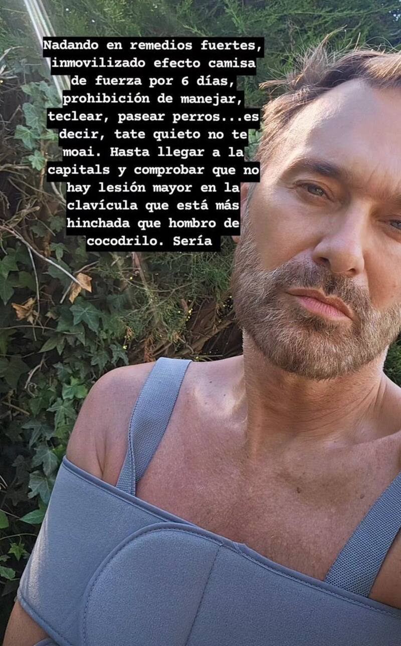 Jordi Castell se accidentó practicando deporte náutico. Créditos: Instagram