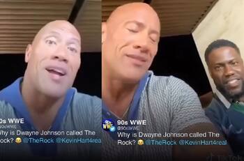 Kevin Hart se burla del apodo de Dwayne Johnson: "Porque es estúpido (como una roca)"