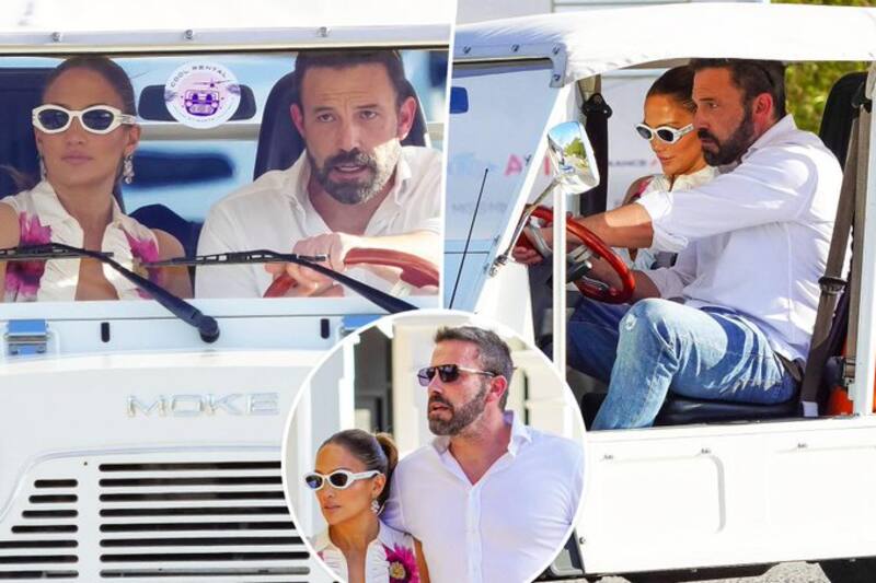 Ben Affleck y Jennifer López previo a la pelea.