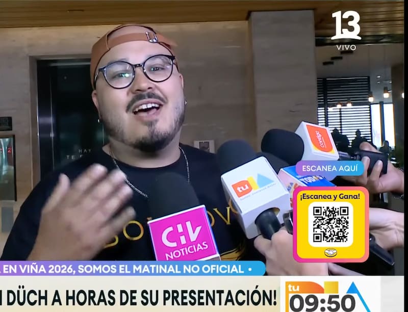 El humorista venezolano vivió un divertido momento en vivo. Foto: Captura Canal 13