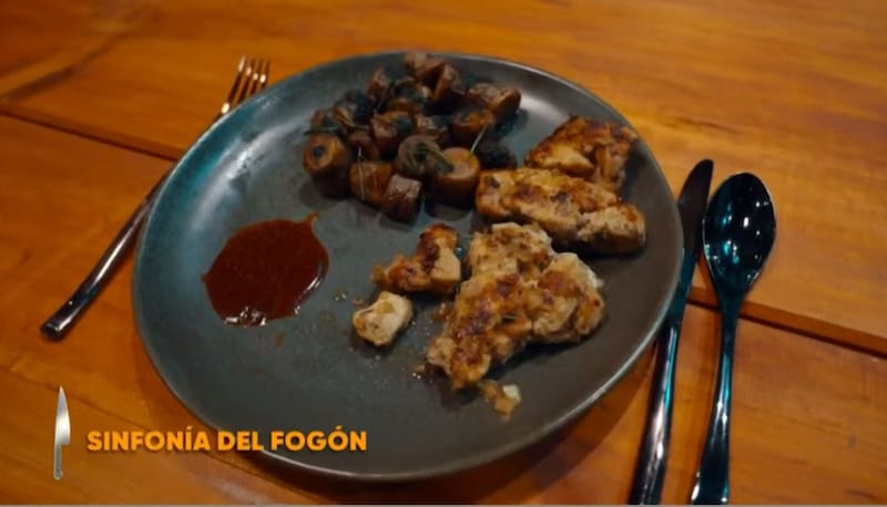 El plato “Sinfonía del fogón” de Raimundo Alcalde.
