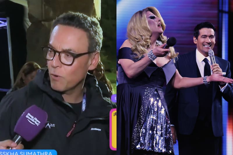 El director de Viña 2026 habló sobre lo que pasó con la rutina de la comediante. Fotos: Canal 13 y Aton Chile.