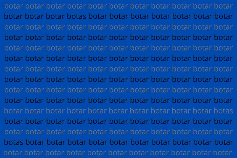 ¿Eres capaz de ver las tres palabras diferentes?