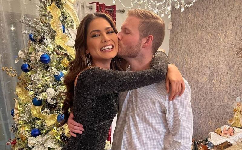 Andrea Meza y su novio Andrea Meza estuvo en el hospital durante Navidad. - Créditos: Instagram