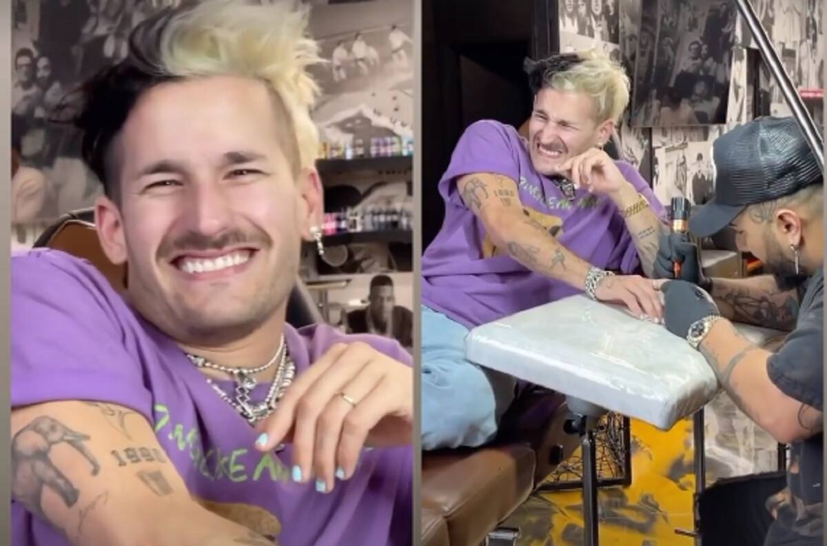 Mau Montaner captura el dolor de Ricky Montaner durante tatuaje