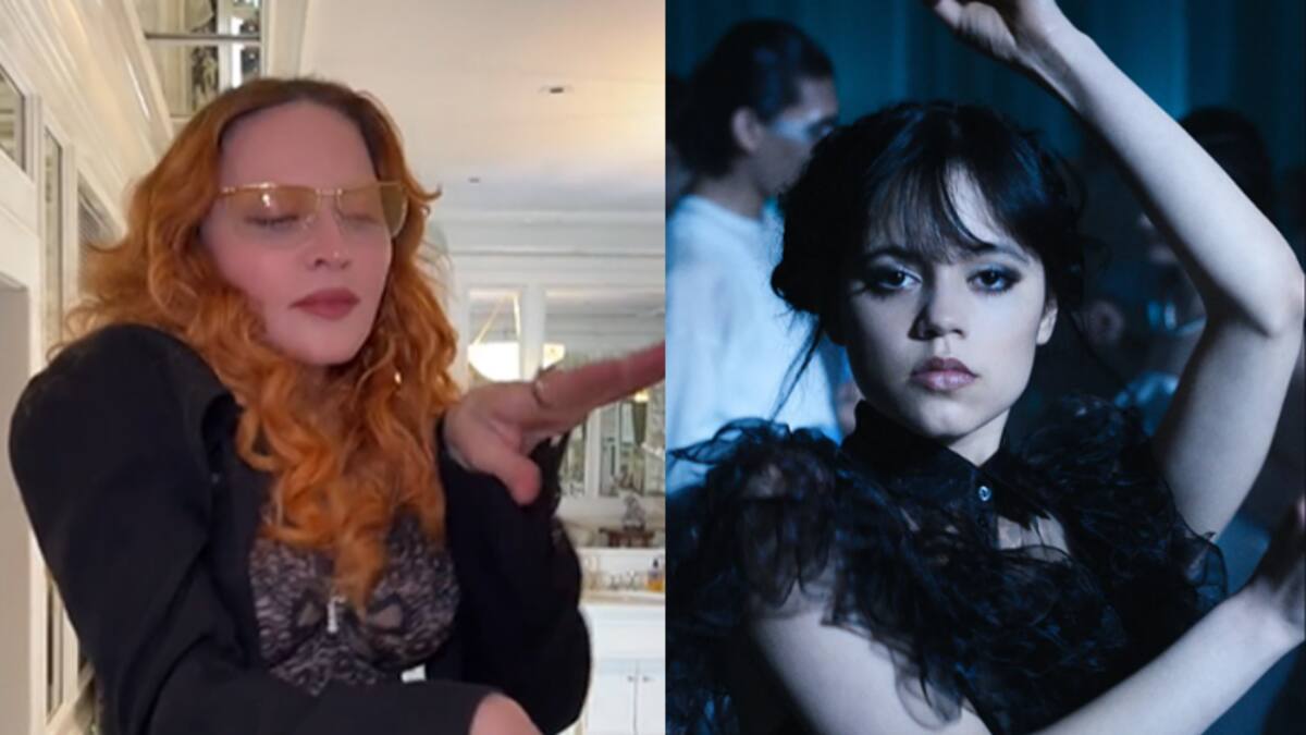 Madonna intentó hacer el baile viral de Merlina pero no lo logró e hizo su propia versión