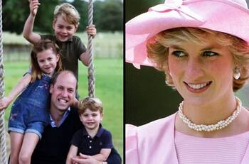 Príncipe George y sus hermanos, Louis y Charlotte, honran con emotivo gesto a la princesa Diana