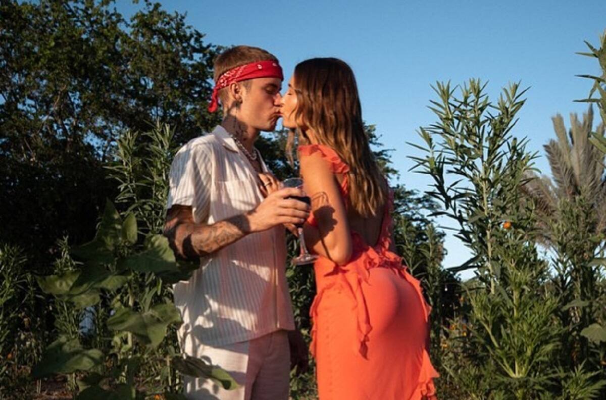 Un año más: Hayley Baldwin celebró con romántica foto de su matrimonio con Justin Bieber un nuevo aniversario