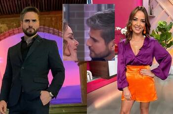 Adamari López y Daniel Arenas sorprenden al besarse en pleno programa