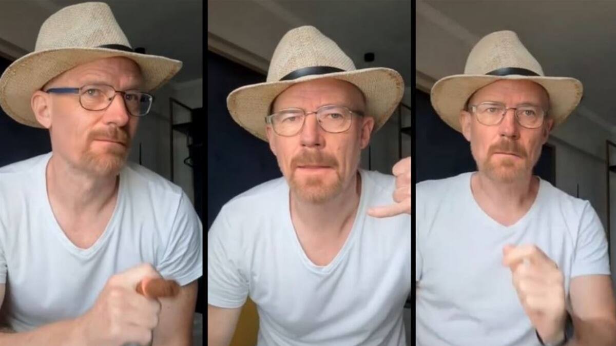 VIDEO: "Bryan Cranston" se hace viral en TikTok bailando “Despechá” de Rosalía