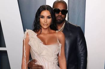 Kim Kardashian celebra con sus hijos a Kanye West en el "Día del Padre"