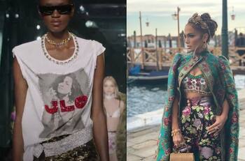 Dolce & Gabbana rinde tributo a JLo con playeras con su rostro