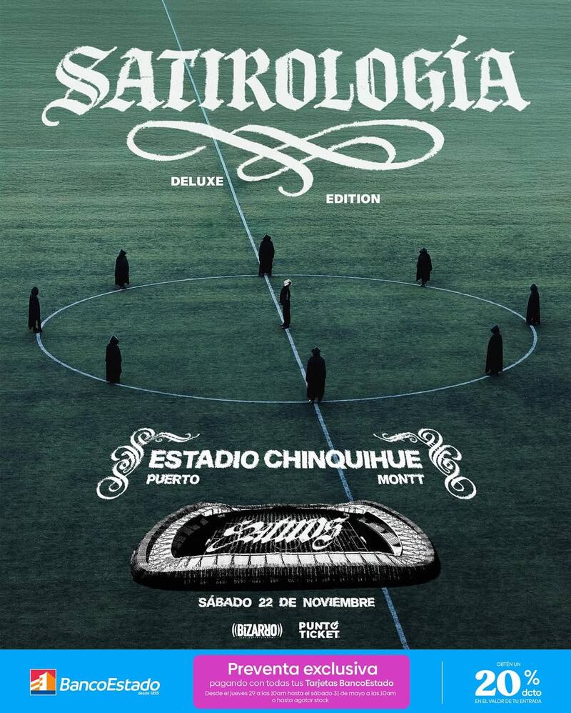 El concierto del artista está totalmente agotado, pero podrá ser visto por TVN.