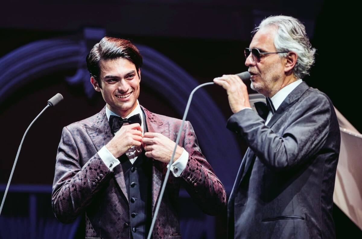 Andrea Bocelli anuncia a su hijo Matteo como invitado a su concierto en la Riviera Maya