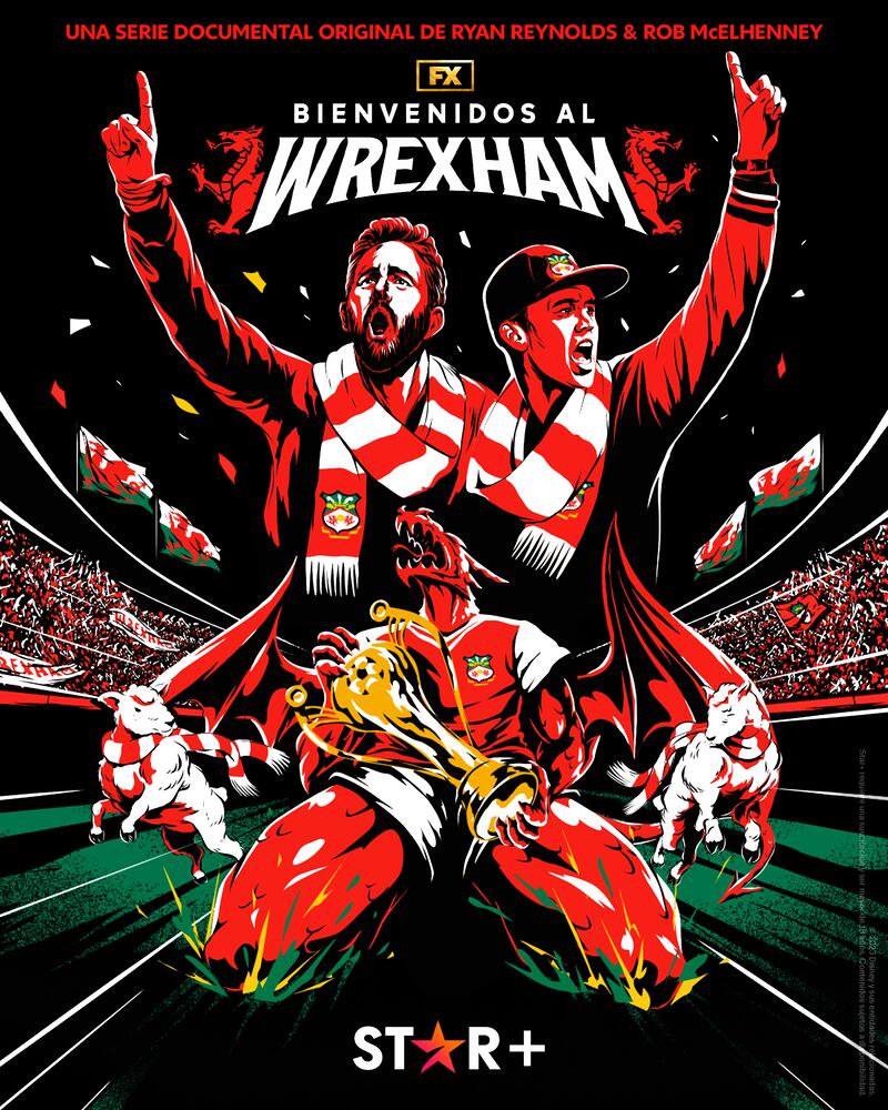 Ya está disponible la segunda entrega de la docuserie “Welcome to Wrexham” en Star+, donde se sigue al tercer equipo de fútbol más antiguo del mundo.