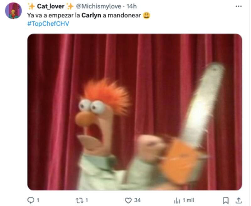 Carlyn Romero recibió críticas por su actuar en "Top Chef VIP".