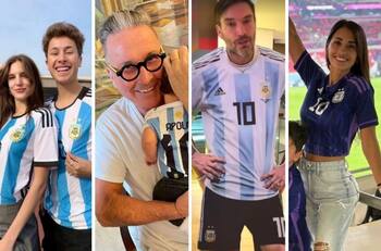 Famosos gritan su amor por Messi y Argentina en la final del Mundial de Qatar 2022