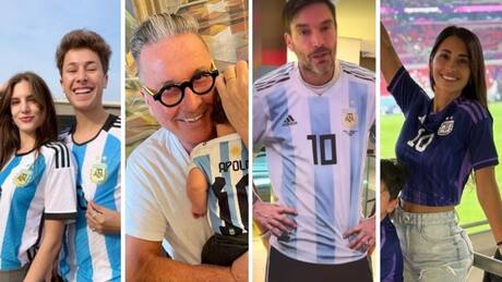 Famosos gritan su amor por Messi y Argentina en la final del Mundial de Qatar 2022