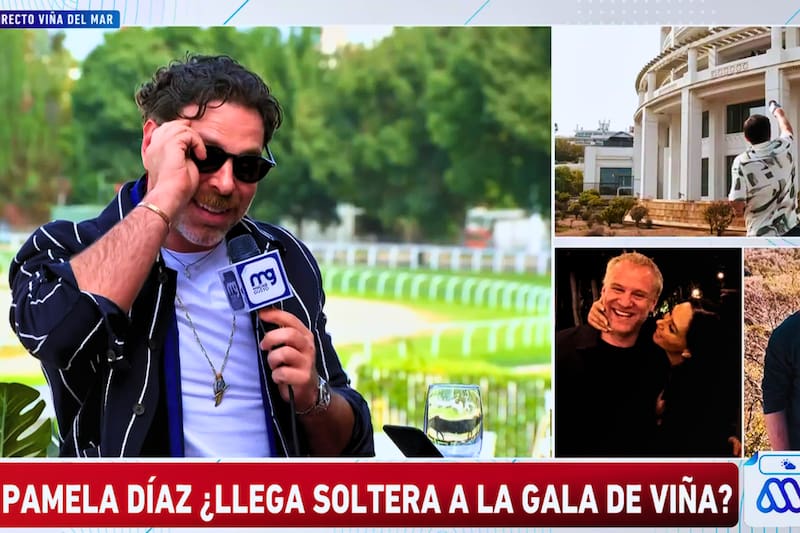 Lanzando recado en vivo contra Pamela Díaz. Foto: @megaoficial YouTube.