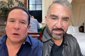 Gustavo Adolfo Infante tiene fuerte discusión con Vicente Fernández Jr. en programa en vivo