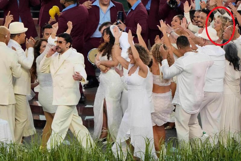 Bárbara Moscoso, presente en el show de Bad Bunny