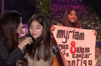 El momento más tierno: Myriam Hernández subió a pequeña fanática a cantar en Olmué 2026