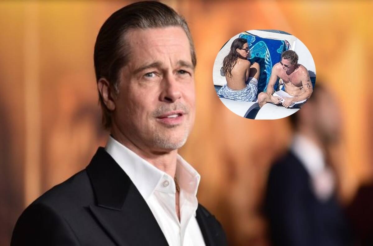 Brad Pitt y su novia son captados de lo más relajados y atrevidos en una playa de México