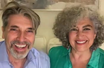 Amanda Miguel siente la protección de Diego Verdaguer, quien le pide que no este triste