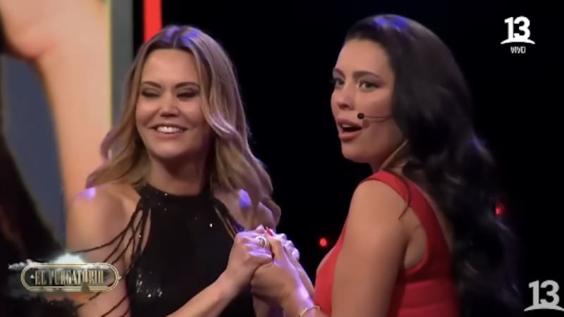 Daniella Campos y Daniela Aránguiz compartieron en "El Purgatorio" donde comenzó su enemistad. Foto: Canal 13.