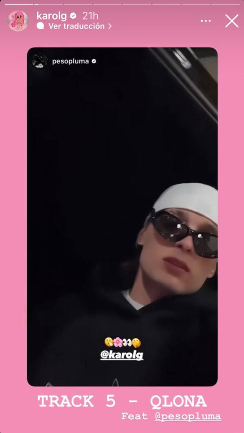 Karol G y Peso Pluma comparte parte de la colaboración