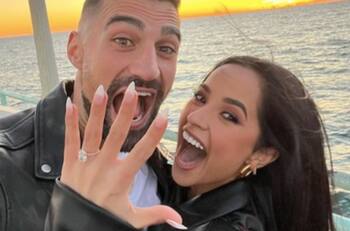 ¡Becky G se casa! La cantante se comprometió con el futbolista Sebastián Lletget