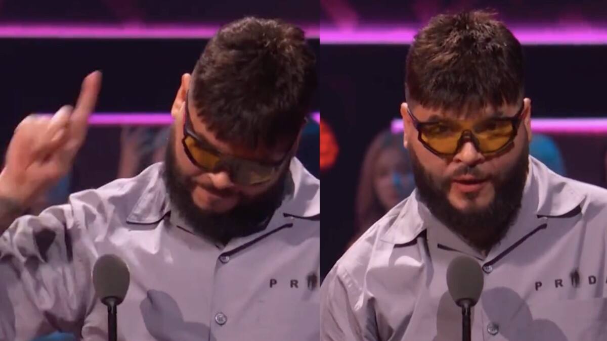 Farruko se enoja al ganar "Track Viral del Año" en los Premios Juventud