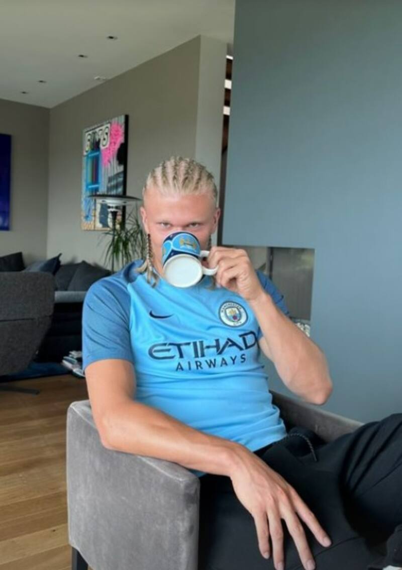 El delantero del Manchester City se encuentra estrenando nuevo look. (Instagram: @erling.haaland)